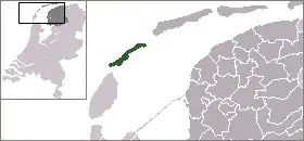 Location of West-Vlieland