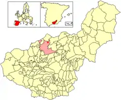 Location of Domingo Pérez de Granada