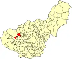 Location of Pinos Puente