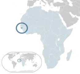 Location of Guinea-Bissau (dark blue)– in Africa (light blue & dark grey)– in the African Union (light blue)