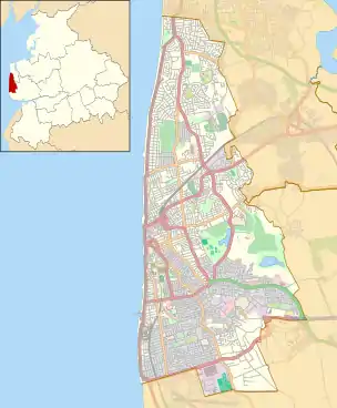 Elmslie School is located in Blackpool