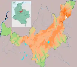 Lake Tota is located in Boyacá Department