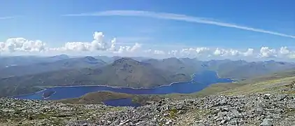 Loch Quoich from Spidean Mialach