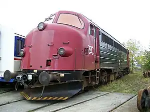 A MY class diesel locomotive at Holbæk