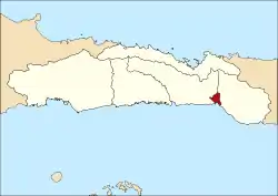 Location within  Gorontalo Province