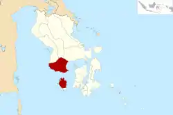 Location within Southeast Sulawesi