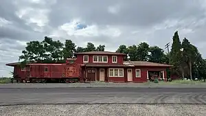 The former train station in Lone Star