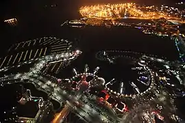 Shoreline Marina at night