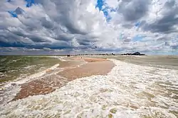 Dolgaya Spit  in the Sea of Azov.