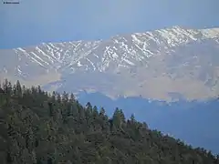 Bugyals (meadows) of Chamoli (as seen from Brahma-dhungi, Pauri Garhwal).