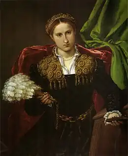 Portrait of Laura da Pola by Lorenzo Lotto, c. 1543