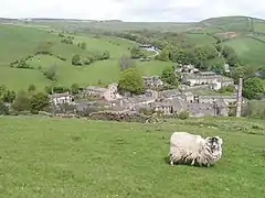 Lothersdale from the Pennine Way