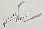 The signature Louise Wright used on her illustrations