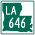 Louisiana Highway 646 marker