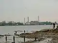 View of the tower from Duffy's Landing in Jeffersonville, Indiana