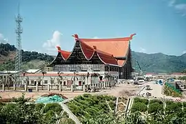 Luang Prabang station under construction in 2021