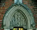 Tympanum at the castle's chapel, c.1349