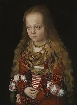 Portrait of a Saxon Princess (possibly George of Saxony's daughter-in-law Elizabeth of Hesse), c. 1517