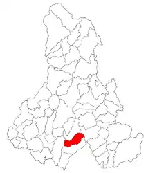 Location in Harghita County