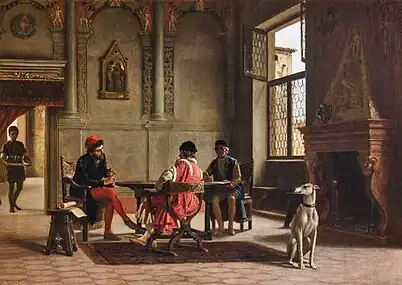 Ludovico Ariosto meetingAlberto III Pio, Prince of Carpi