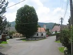 Centre of Lukov with the Chapel of Saint Anthony of Padua