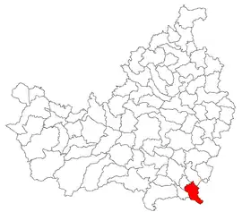 Location in Cluj County