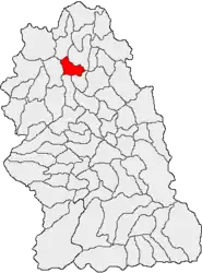 Location in Hunedoara County