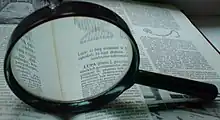 A magnifying glass