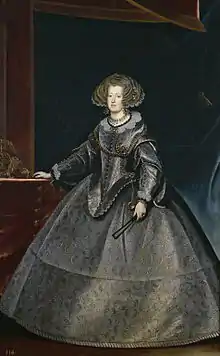 María de Austria, reina de Hungría (1635), by Frans Luycx, Museo del Prado, Madrid.