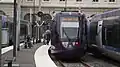 A tram-train at the station in 2012.