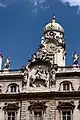 The City Hall, pediment and belfry