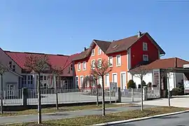 Town hall and school