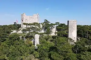 Ruins of Mödling Castle, built by Henry I, founder of the Mödling branch of the Babenbergs.