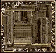 MC6847 Die metal layer