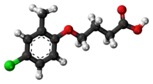 Ball-and-stick model of the MCPB molecule