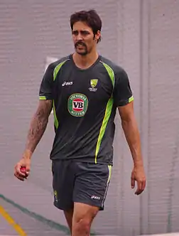 Cricket player Mitchell Johnson