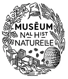 The museum's seal, designed in 1793, illustrates the three realms of Nature, Collective work, and the French Revolution.