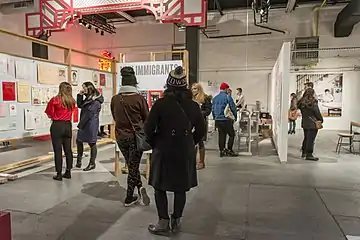 Guests at the exhibit