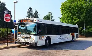 MTA Route 18 Velvet Valley bus at the Reisterstown Plaza Station