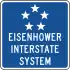  Eisenhower Interstate System sign