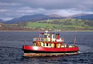 Kenilworth arriving at Gourock pierhead.