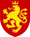 Coat of arms proposed in 1992, by Miroslav Grčev. This was the most popular proposed arms before the government's 2014 proposal.