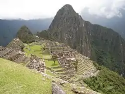 The archaeological site of Machu Pikchu in the Machupicchu District