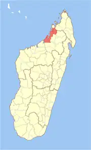 Location in Madagascar