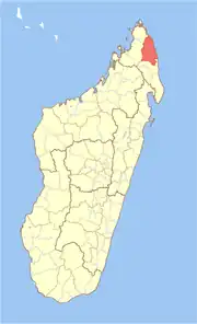 Location in Madagascar