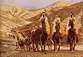 The Journey of the Magi by James Tissot, 1894. Like most of his Biblical illustrations, treated largely as Orientalism