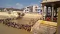 Devotees taking bath Portamarai Tank