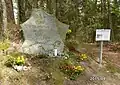 Memorial from 1984- located in the forest