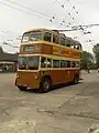 Former Maidstone trolleybus No.72, made by Sunbeam in 1947.