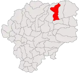 Location in Bistrița-Năsăud County